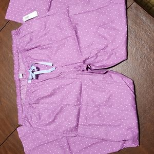 Old Navy large purple polka dot pajama pants